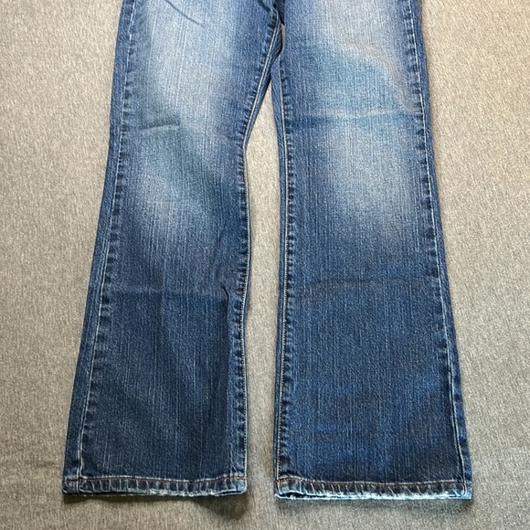 Vintage Lucky Brand Low Rise Flare Blue  Denim Jeans Sz 26” Waist Short L 29” - Picture 7 of 13